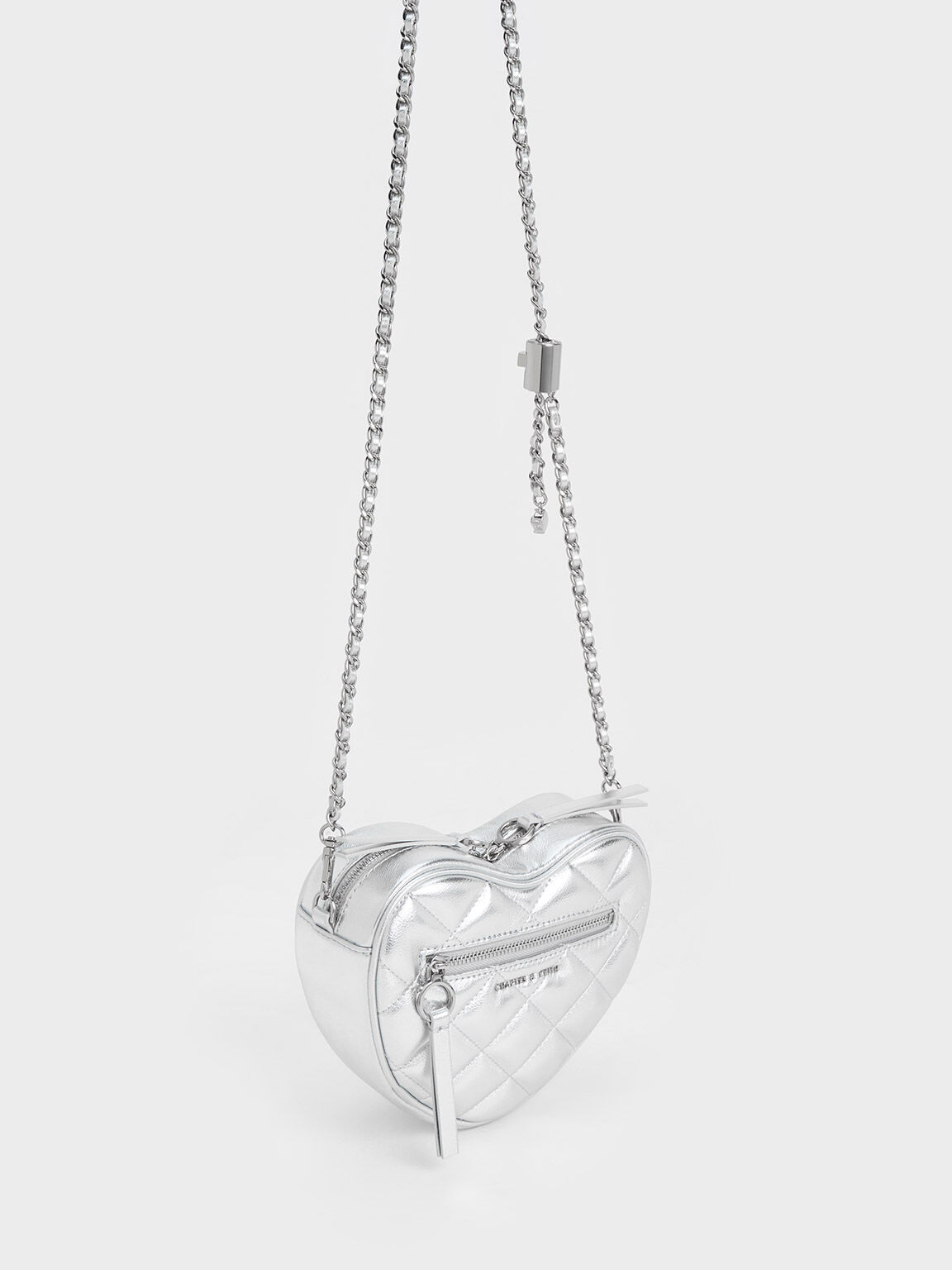 Charles and keith heart shaped bag on sale