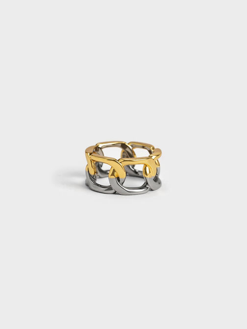 Gabine Chain-Link Ring, Multi, hi-res