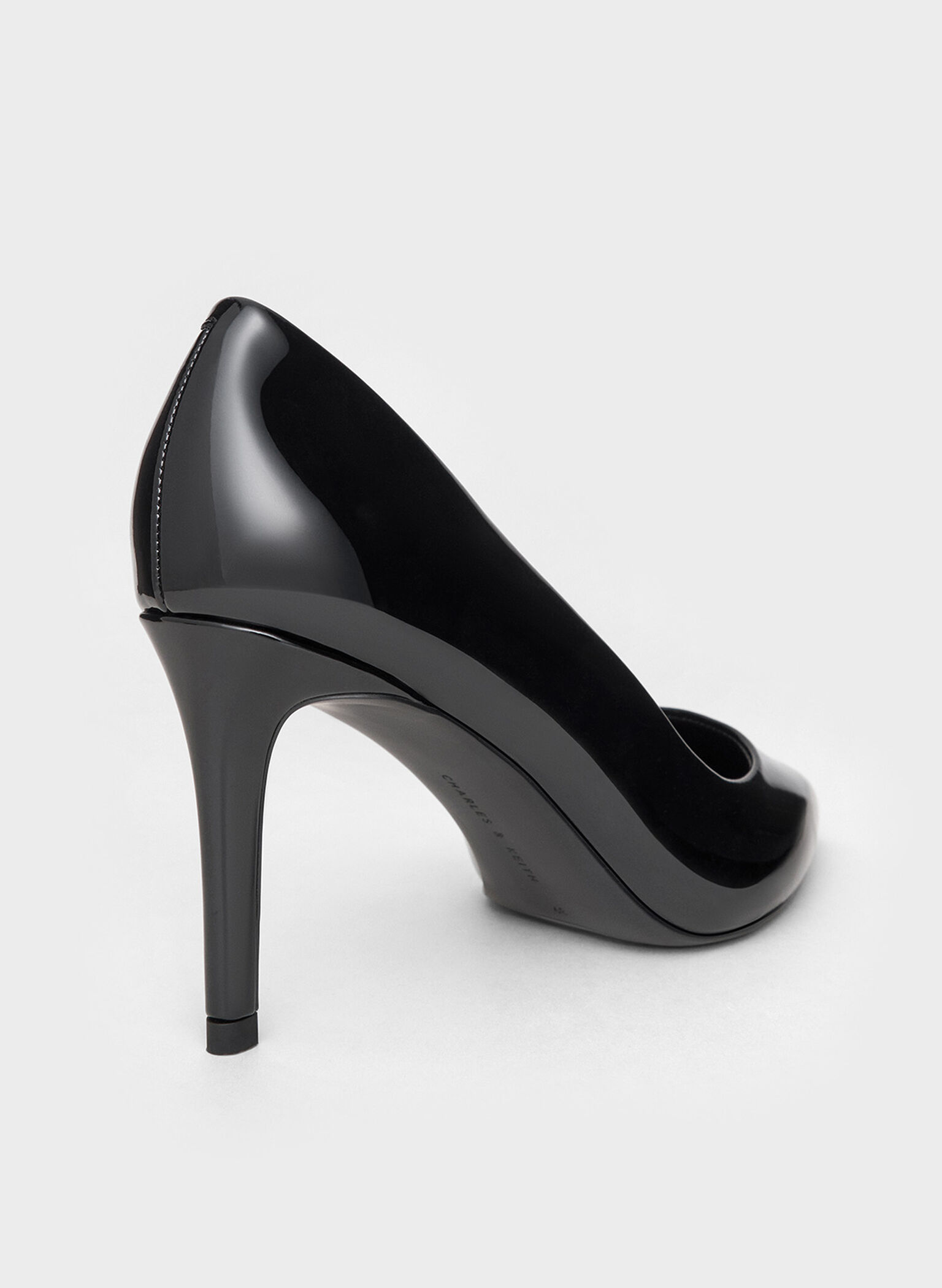 Emmy Patent Pointed-Toe Stiletto Pumps, Black Patent, hi-res