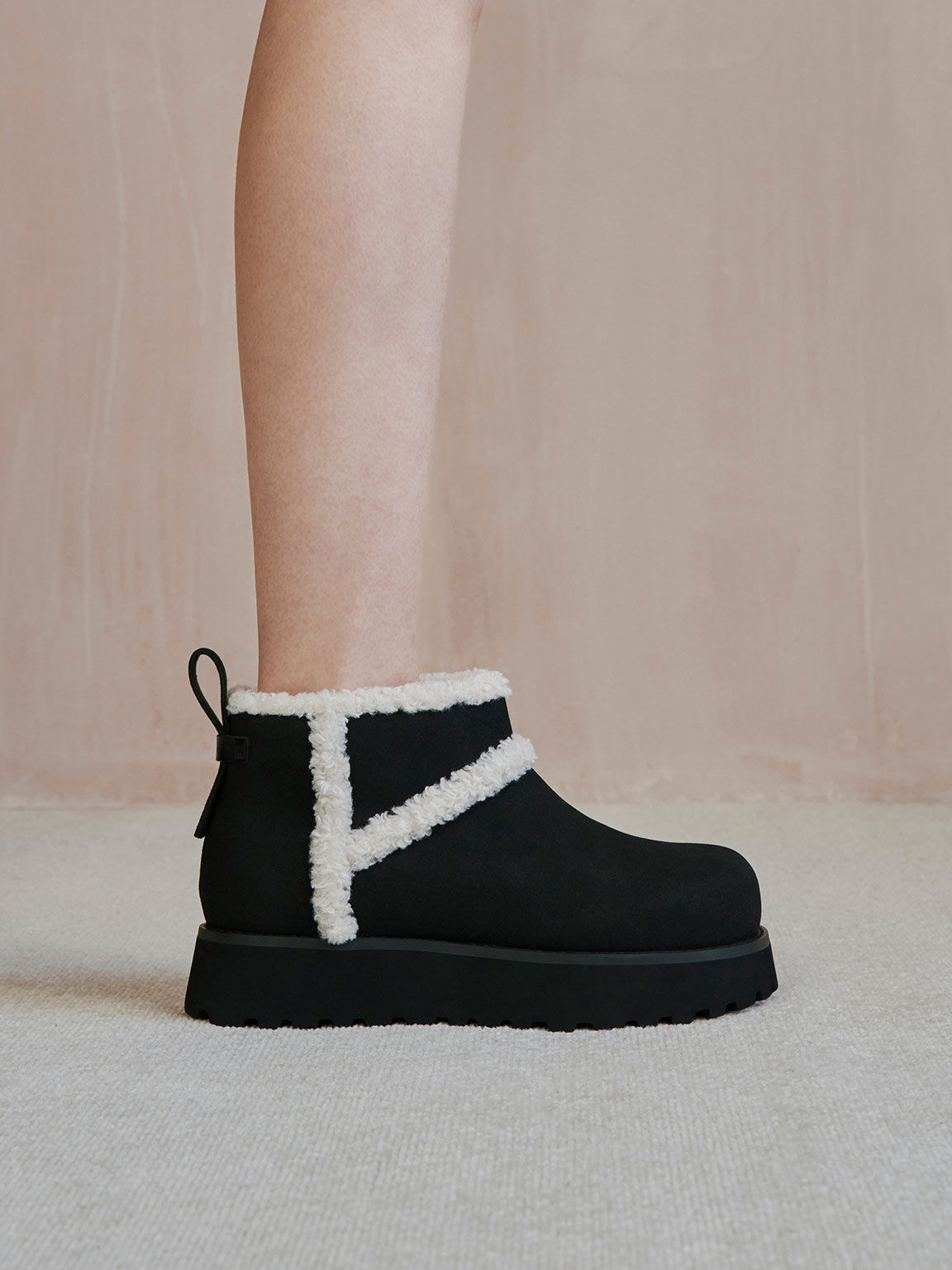 Fur top ankle boots uk 2025