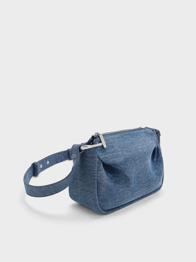 Lumen Denim Crossbody Bag, Denim Blue, hi-res