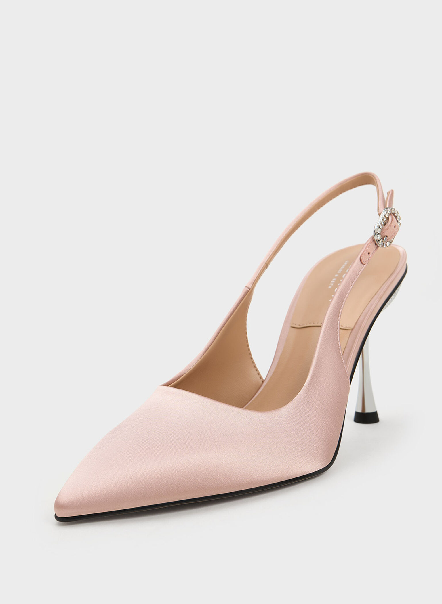 Demi Recycled Polyester Slingback Pumps, Nude, hi-res