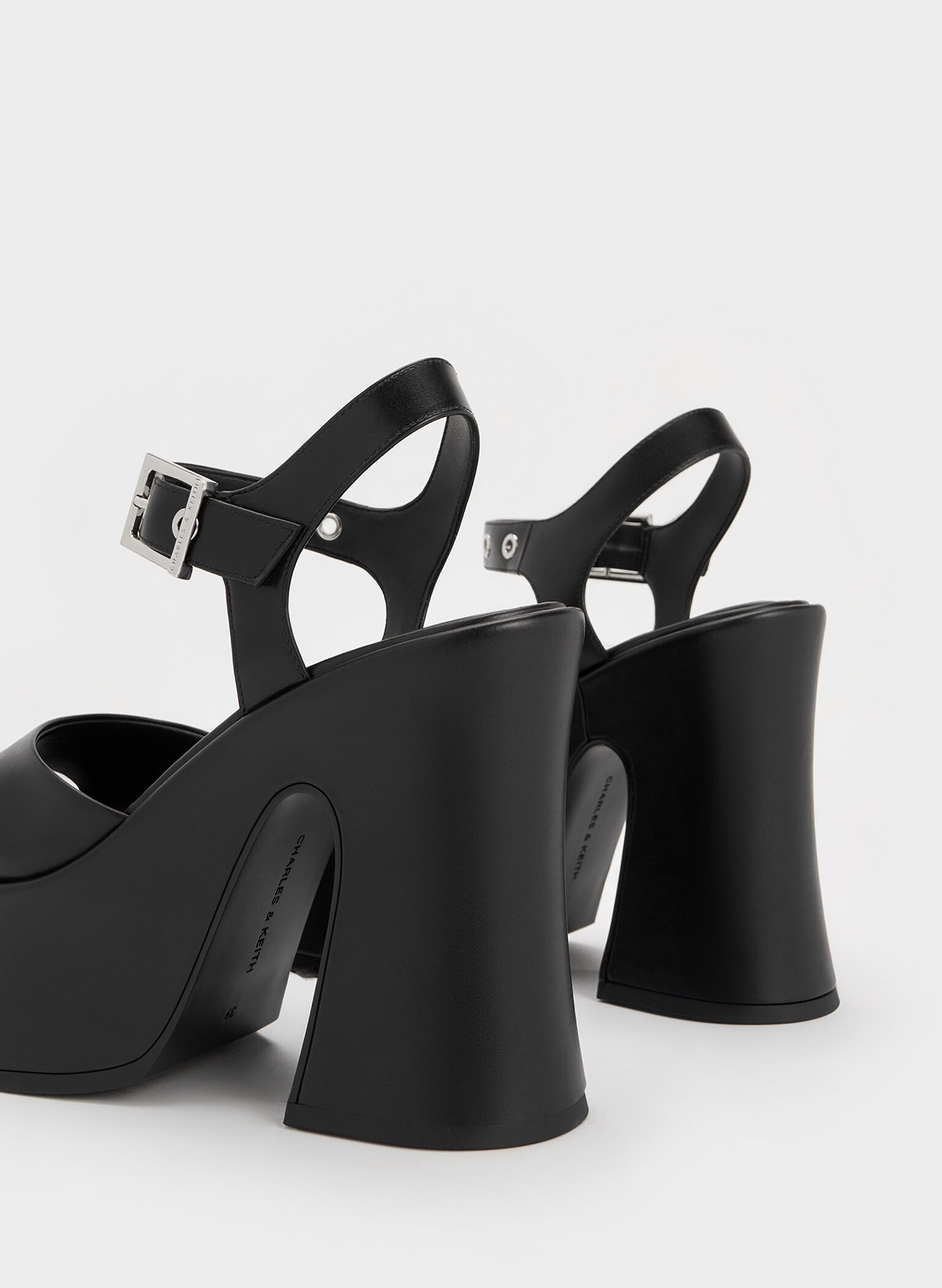 Jocelyn Grommet Ankle-Strap Platform Sandals, Black, hi-res