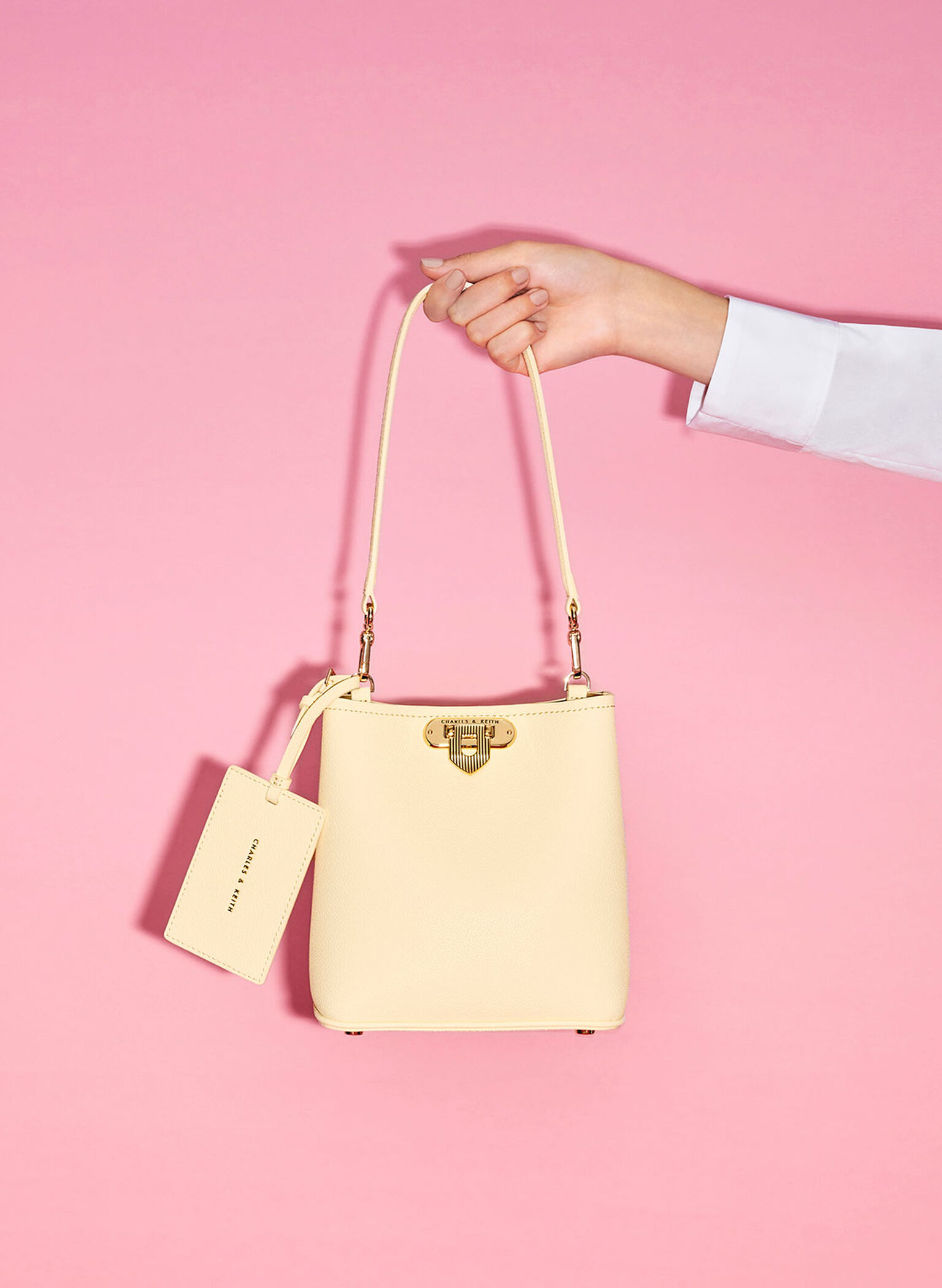 Alcott Bucket Bag, Beige, hi-res