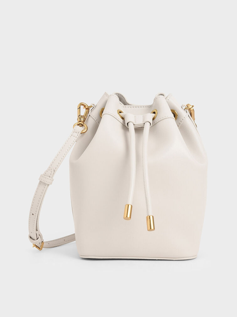 bucket bag white