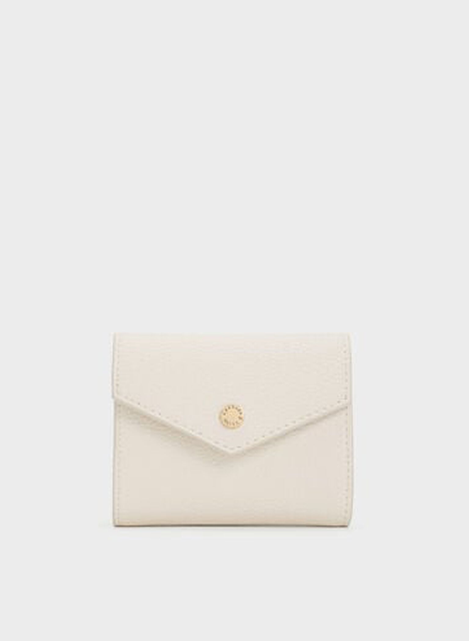 Marlowe Short Envelope Wallet, Cream, hi-res