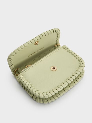 Blume Braided Chain-Handle Wallet, Matcha Green, hi-res