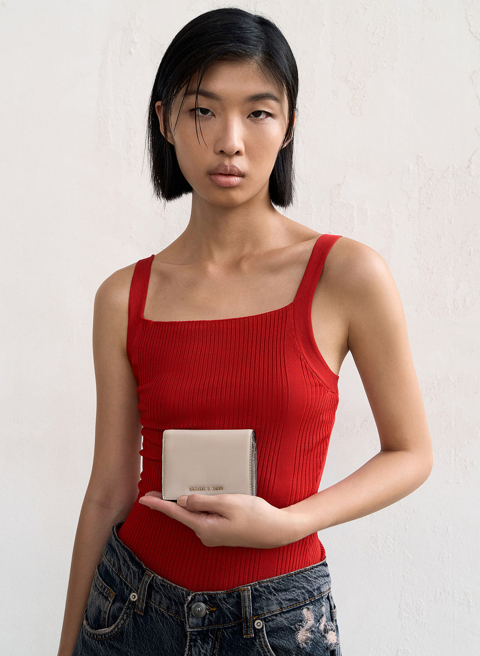 Snap Button Mini Short Wallet, Sand, hi-res