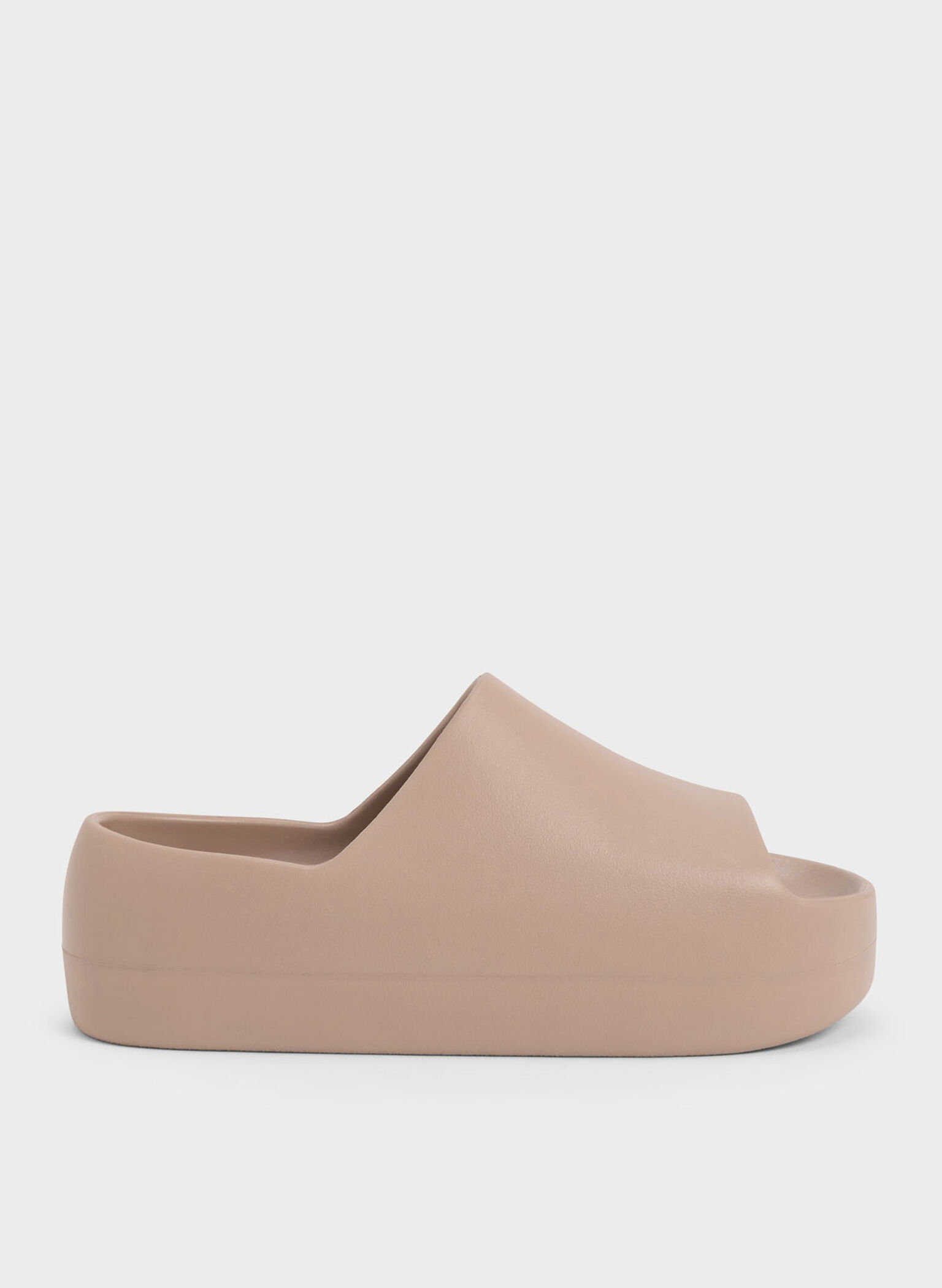 Morgan Platform Slide Sandals, Brown, hi-res