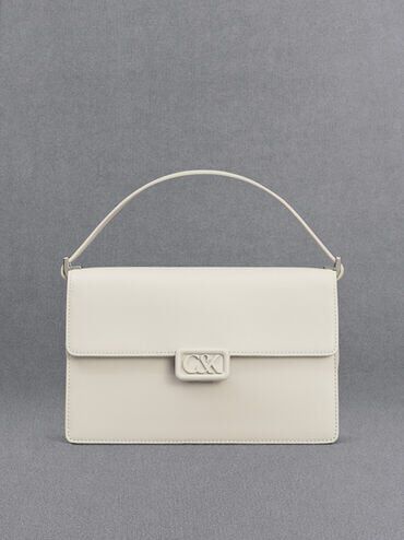 White leather hot sale shoulder bag