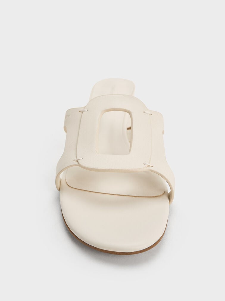 Easley Cut-Out Heeled Sandals, Chalk, hi-res
