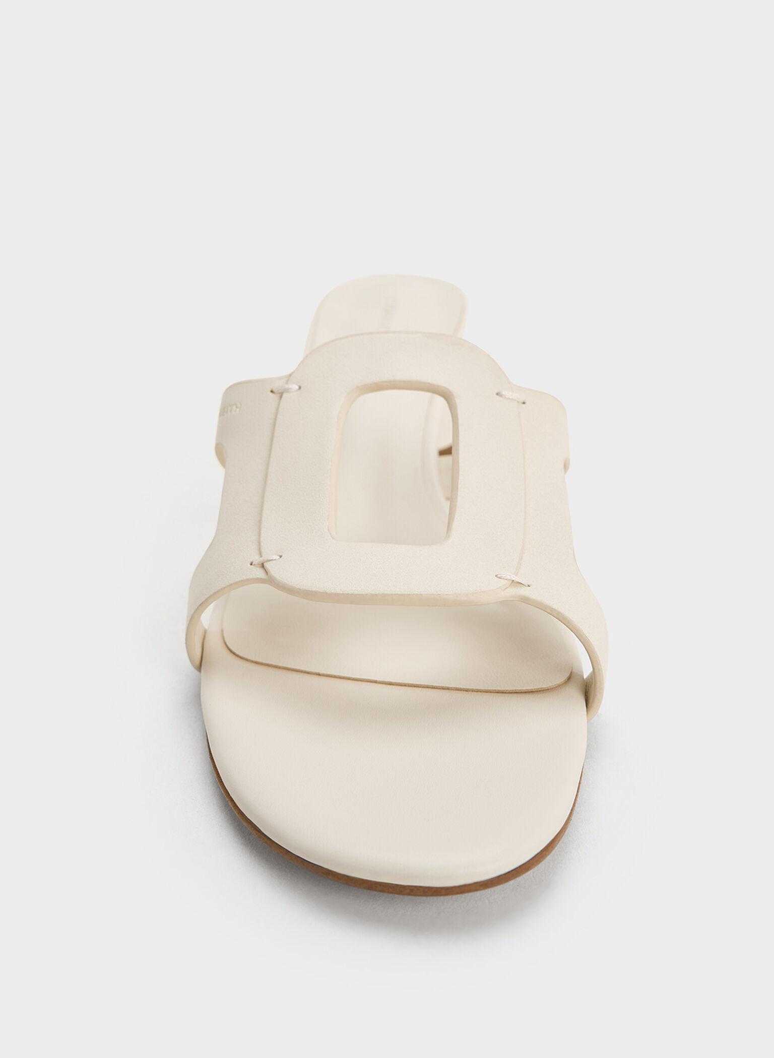 Easley Cut-Out Heeled Sandals, Chalk, hi-res