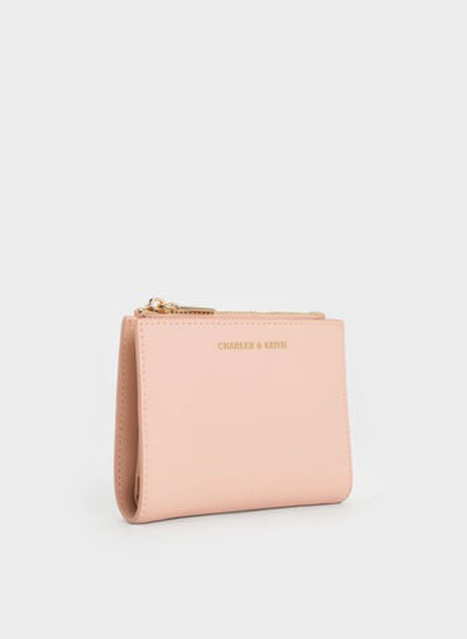 Harmonee Top Zip Small Wallet, Light Pink, hi-res