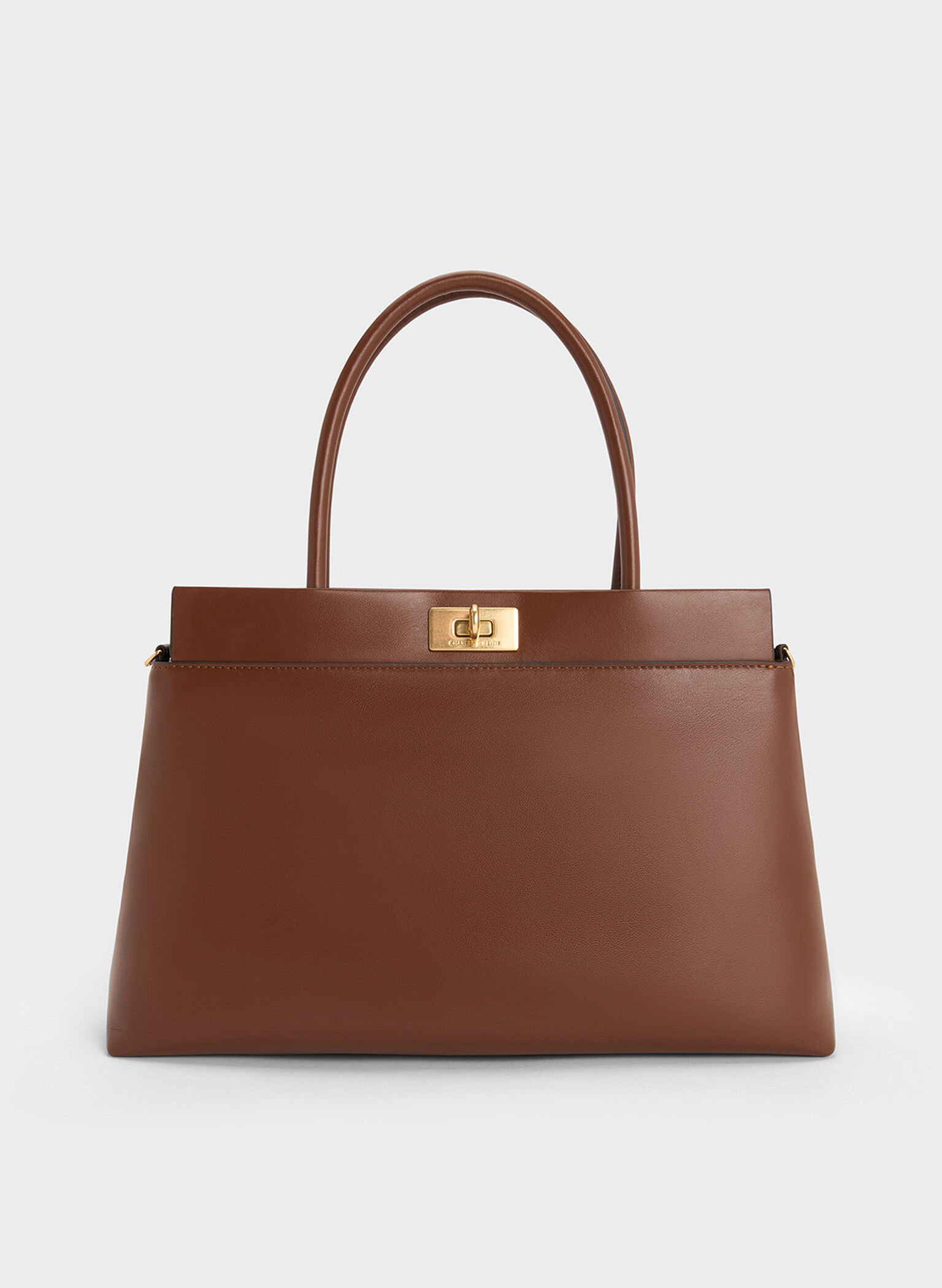 Lennie Top Handle Satchel Bag, Dark Brown, hi-res