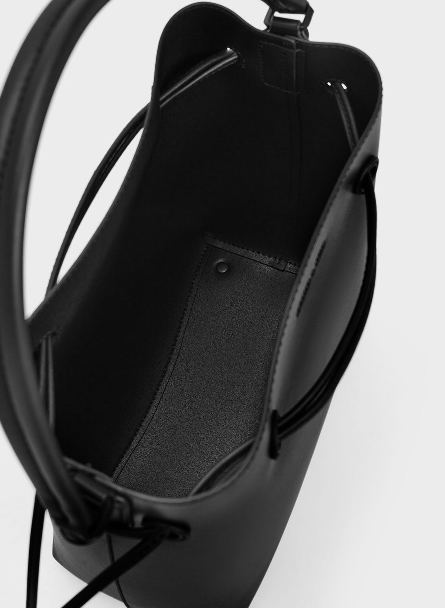 Bellamy Drawstring Hobo Bag, Jet Black, hi-res