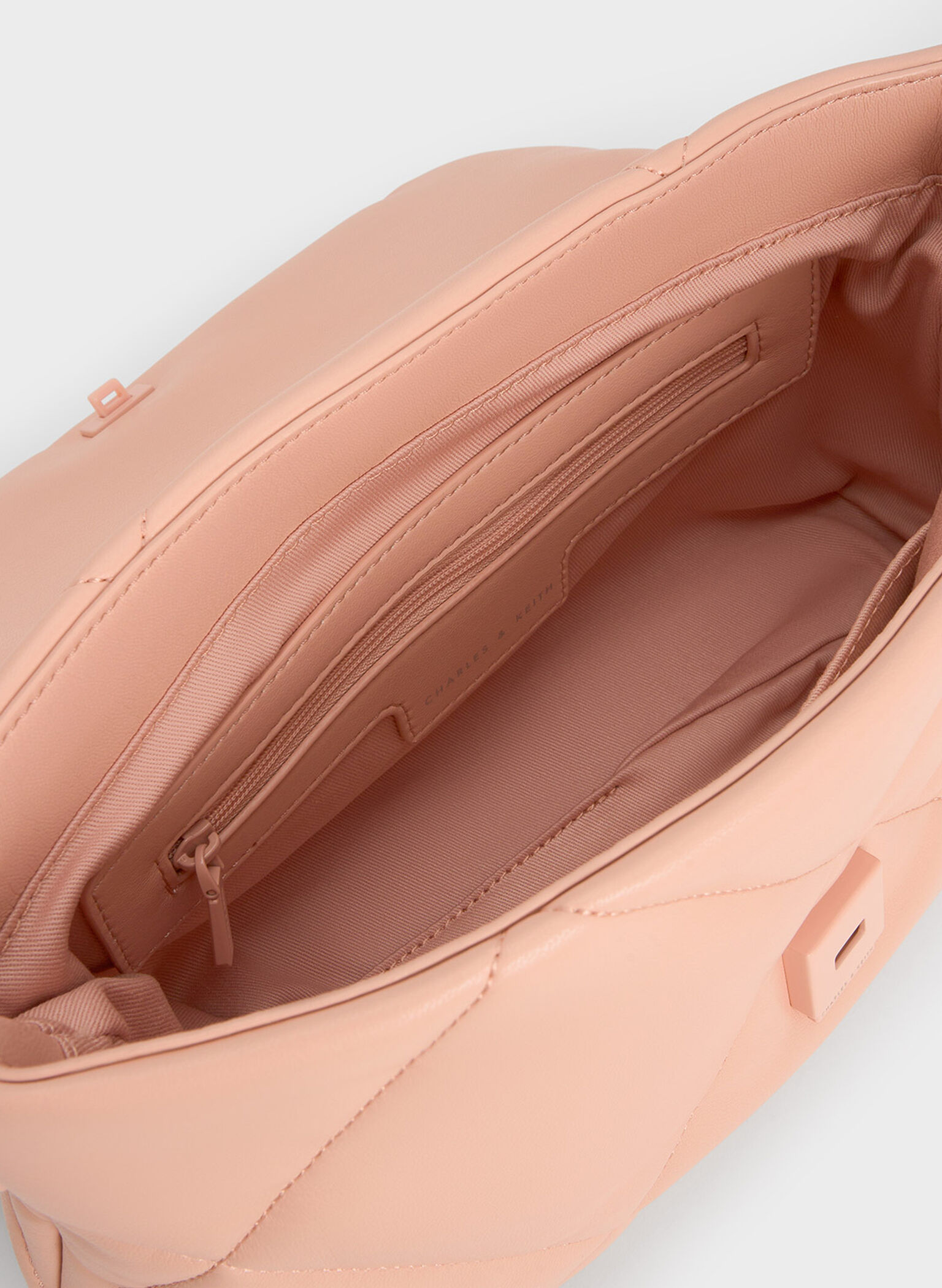 Lin Puffy Chain Shoulder Bag, Pink, hi-res