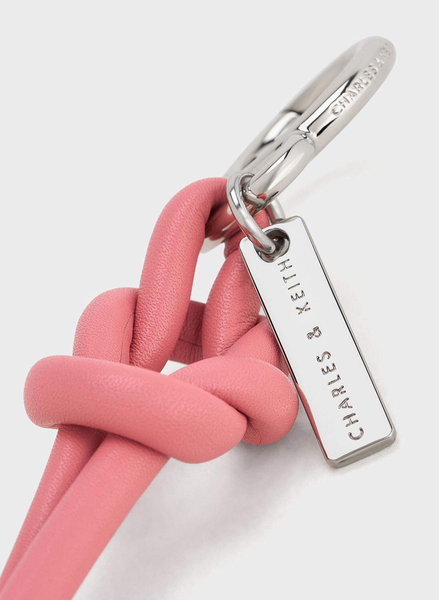 Knotted Rope Charm, Pink, hi-res