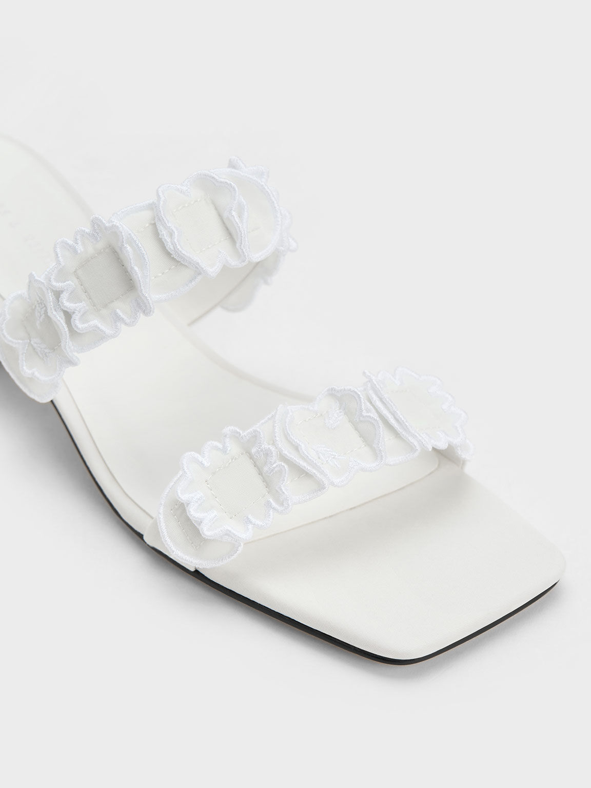 Express white clearance mules