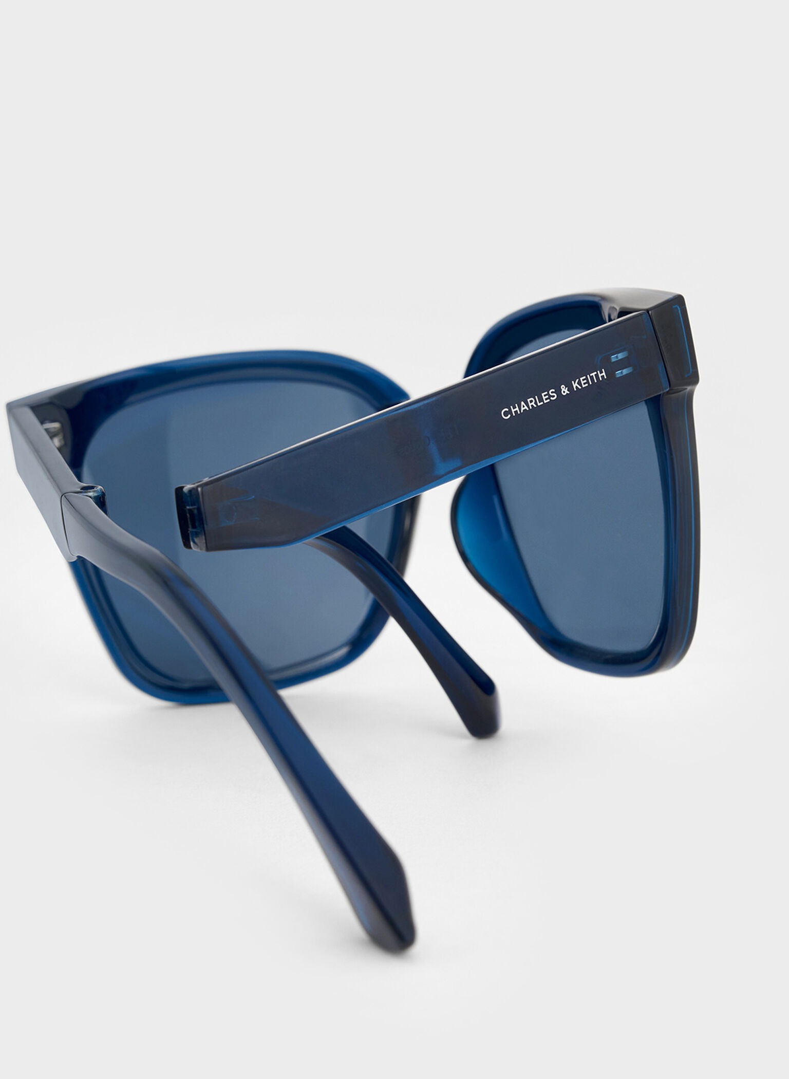 Brea Foldable Sunglasses, Blue, hi-res