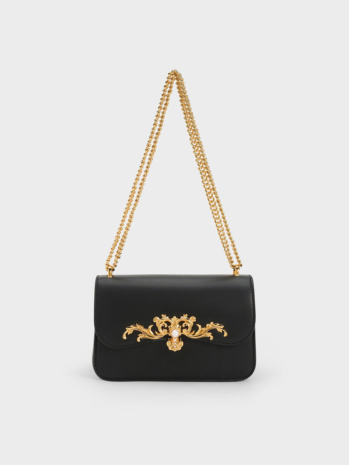 Charles and online keith gold bag