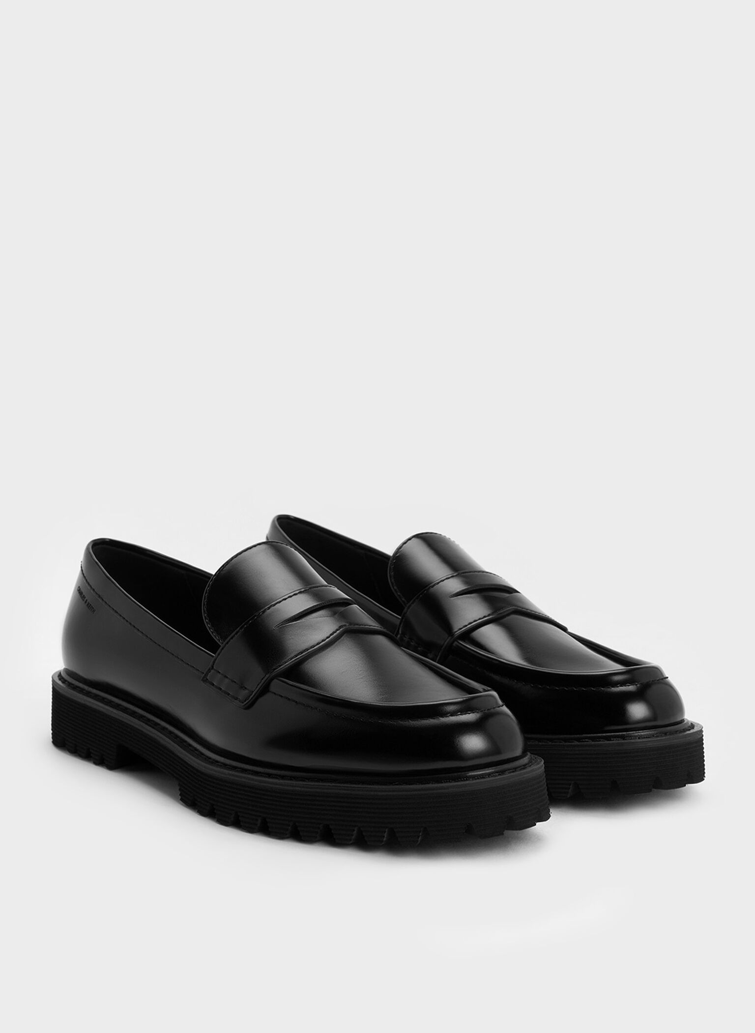Kaiya Penny Loafers, Black Box, hi-res