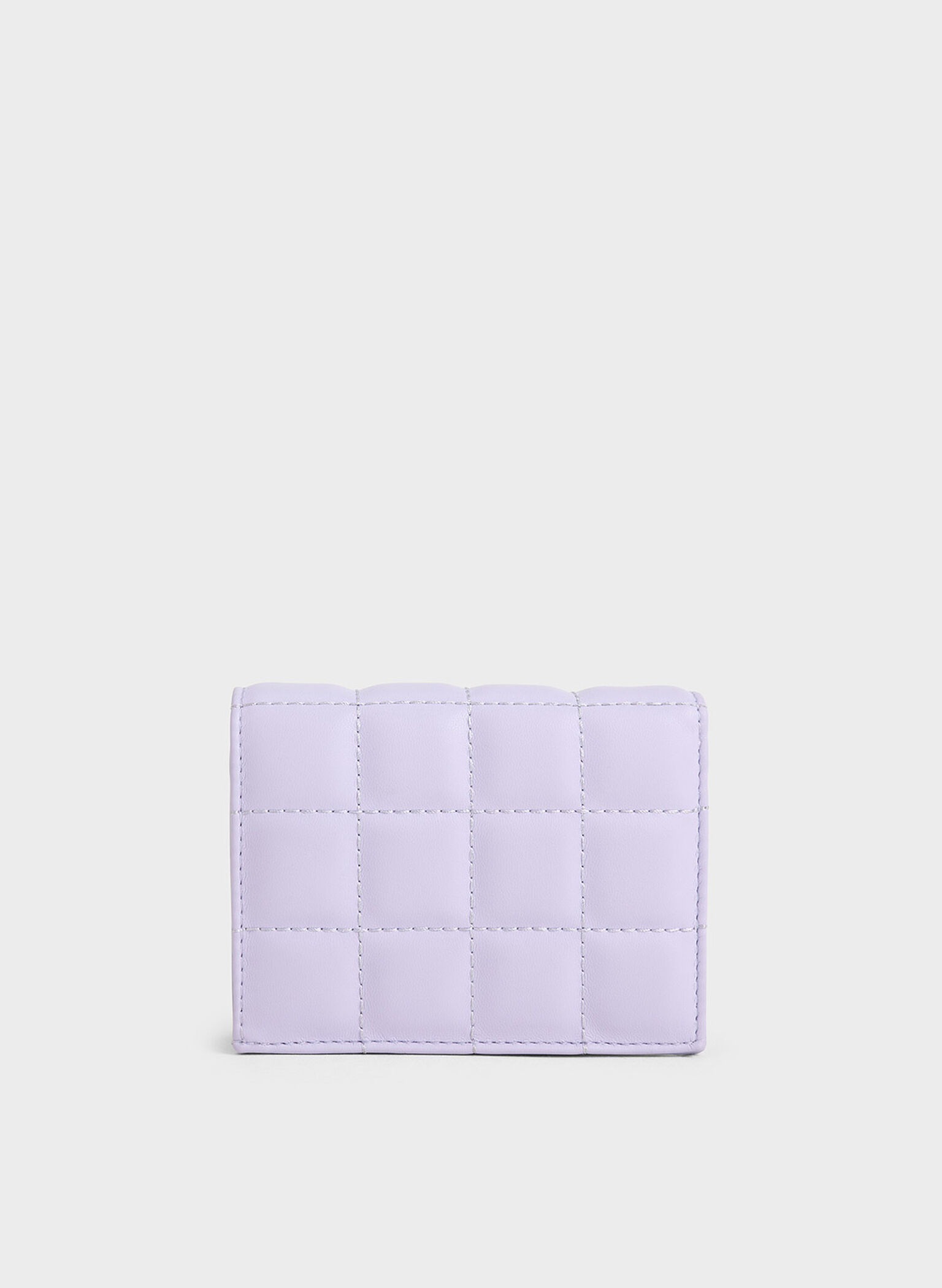 Cassia Quilted Chain-Handle Mini Wallet, Lilac, hi-res
