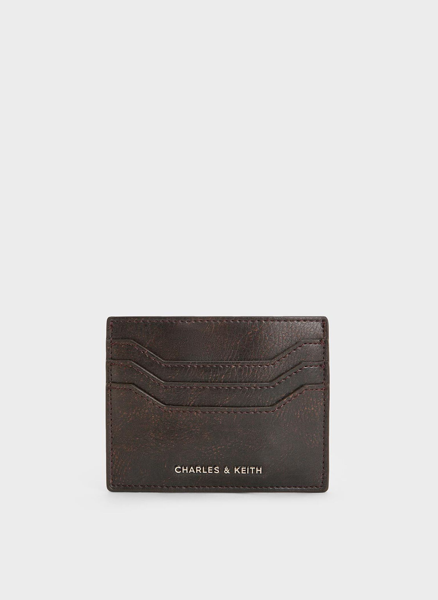 Carli Multi-Slot Card Holder, Dark Brown, hi-res