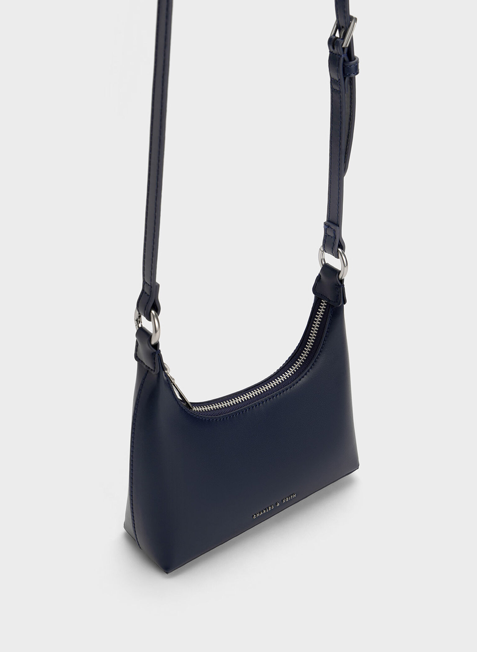 Koi Chain Handle Shoulder Bag, Navy, hi-res