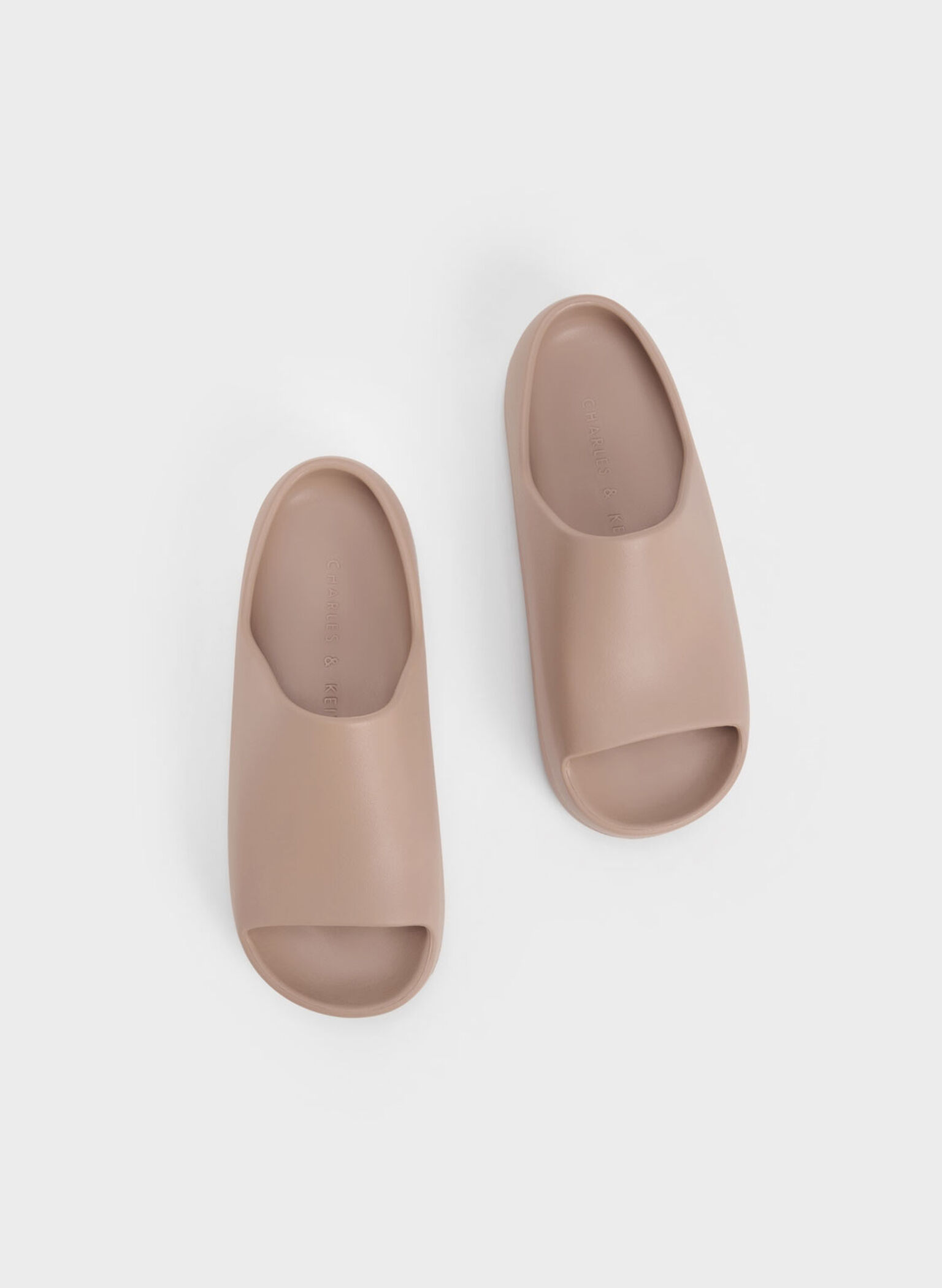 Morgan Platform Slide Sandals, Brown, hi-res