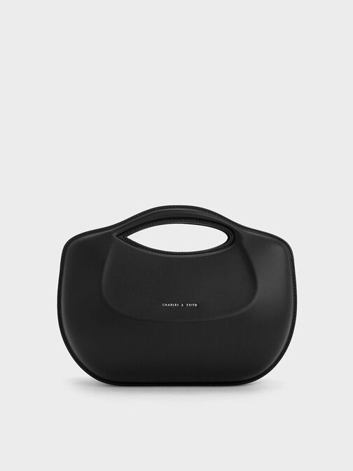 Cocoon Curved Handle Bag, Noir, hi-res