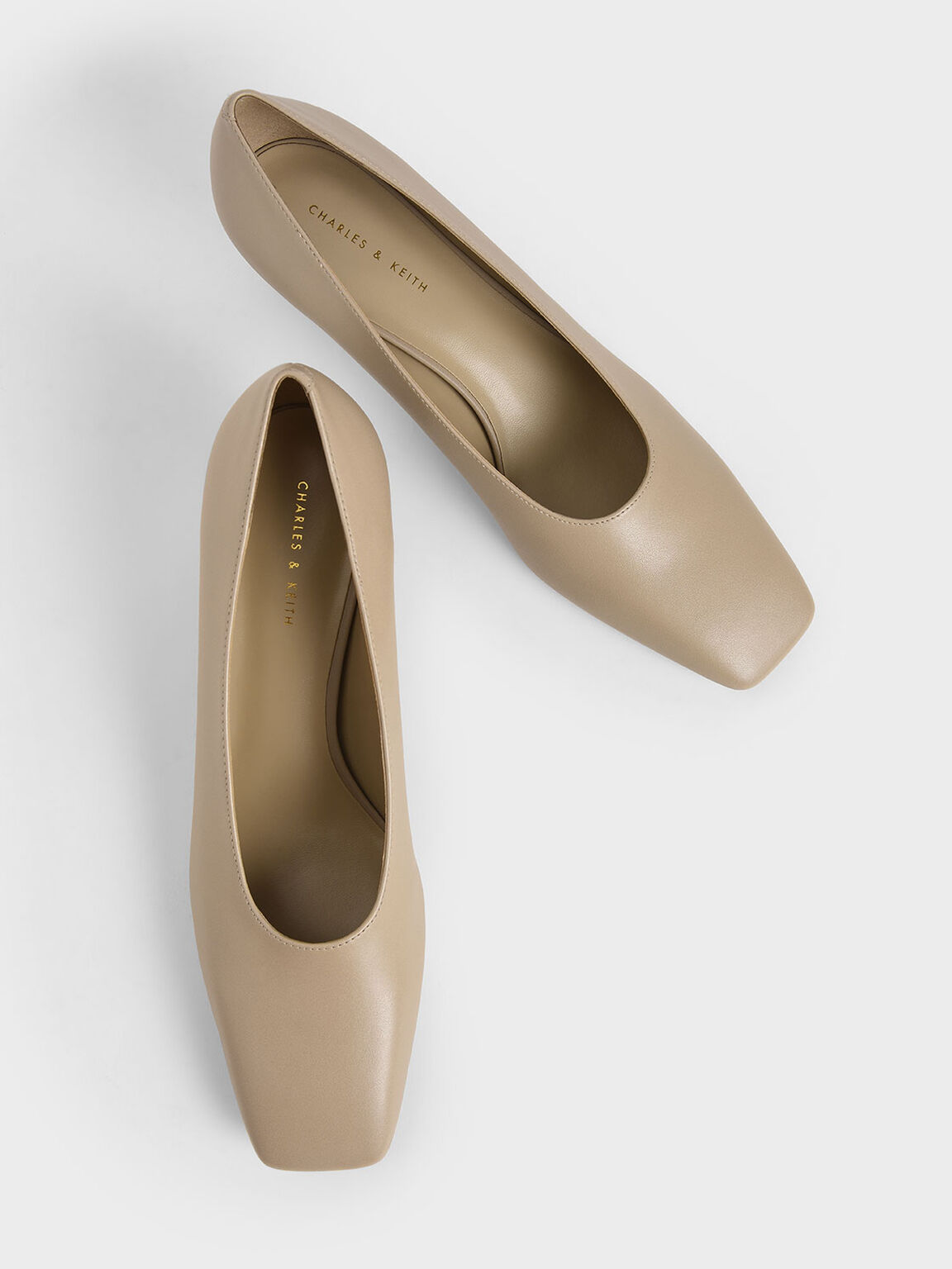 brown heels square toe