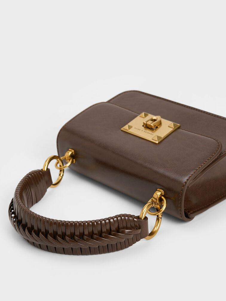 Raleigh Top Handle Bag, Dark Brown, hi-res