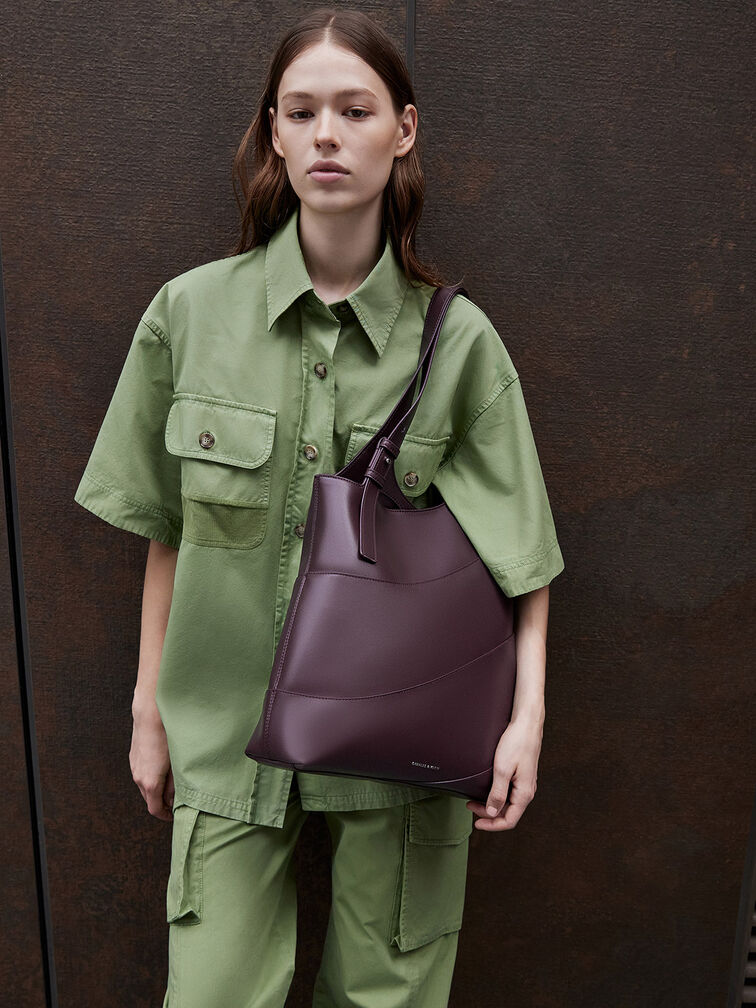 Trin Tote Bag, Plum, hi-res