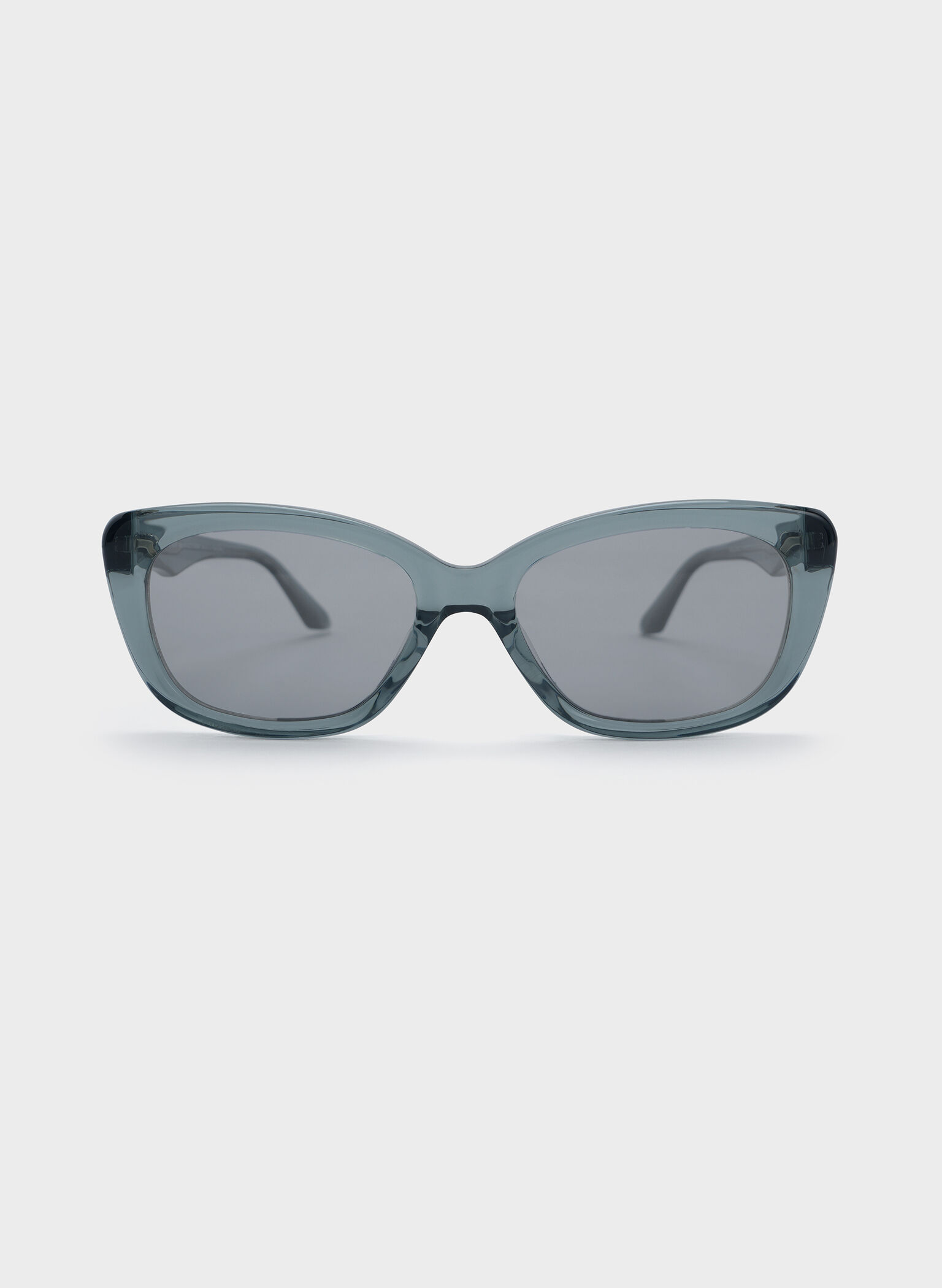 Maeva Recycled Acetate Cat-Eye Sunglasses, Teal, hi-res