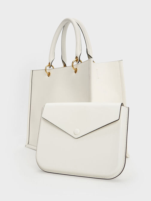 Amber Multi-Pouch Tote Bag, White, hi-res