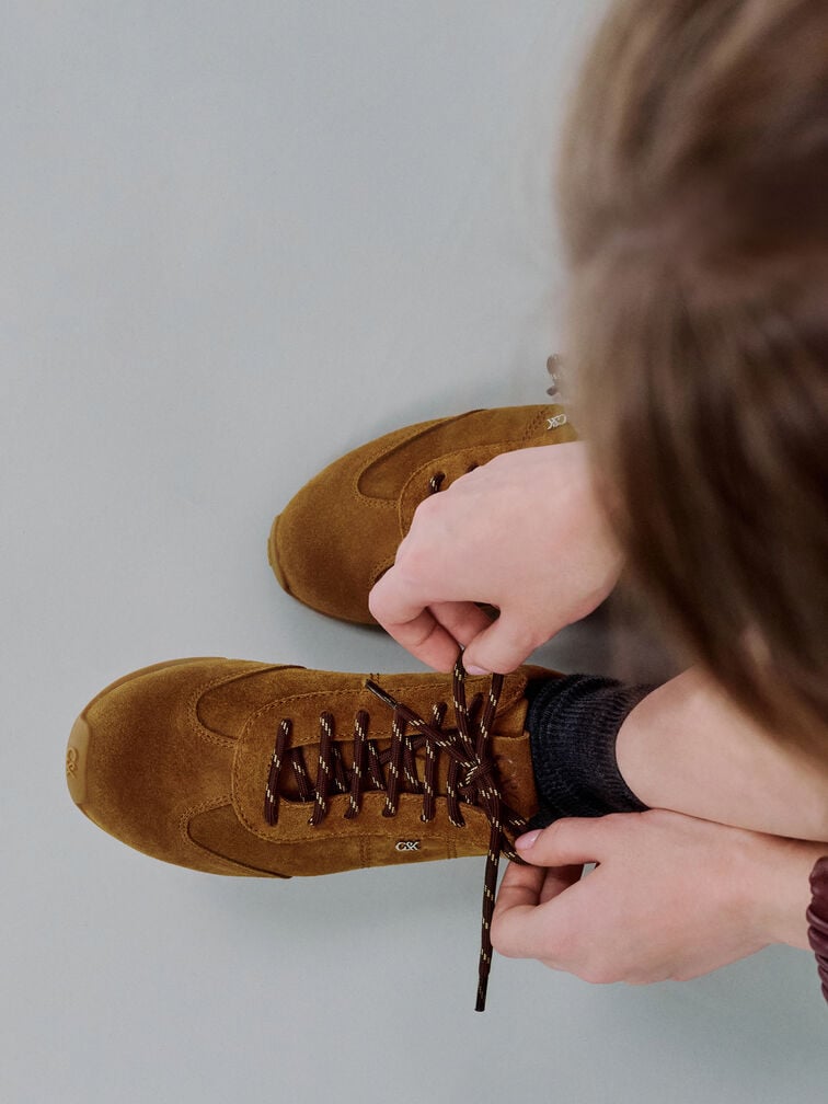Jace Suede Sneakers, Brown, hi-res