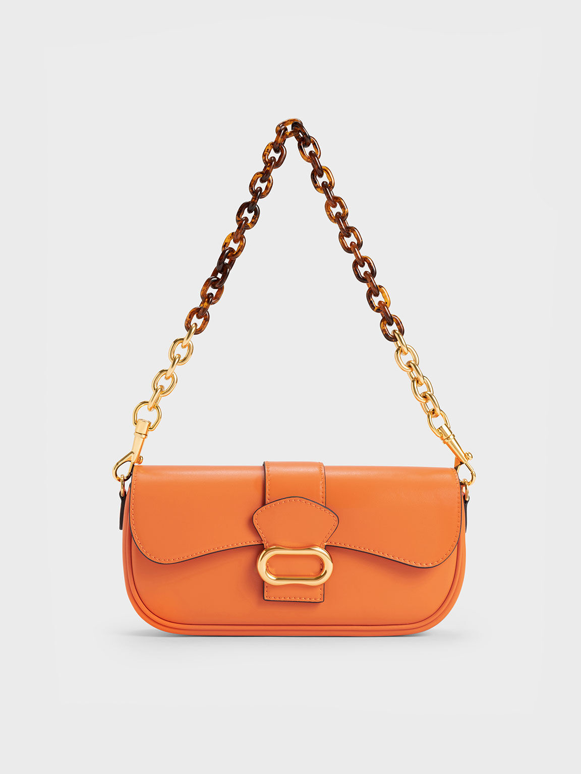 Charles and keith orange bag outlet