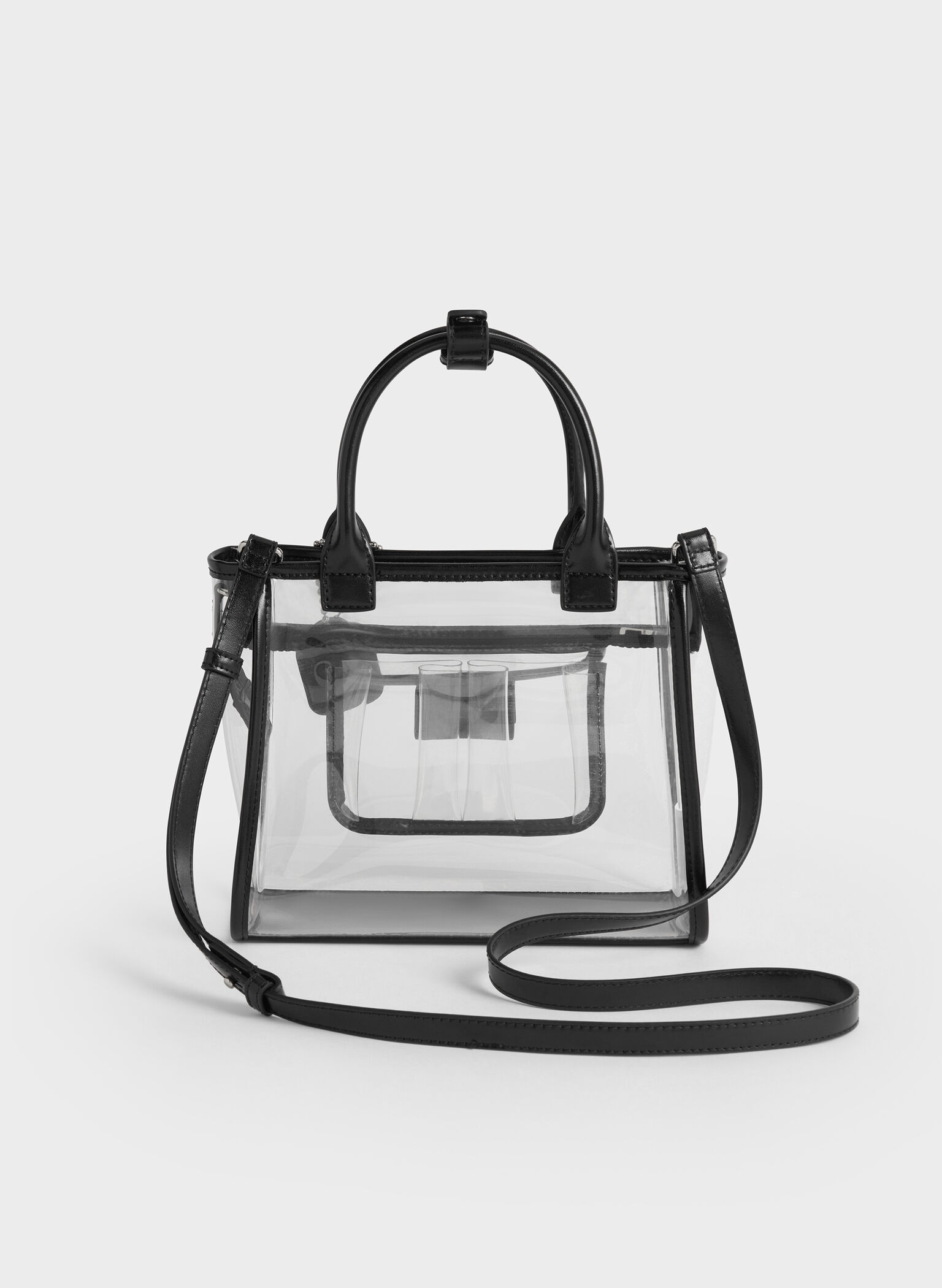 Noah See-Through Mesh Tote Bag, Clear, hi-res