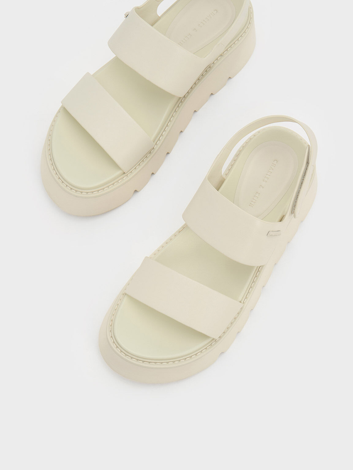 Jadis Chunky Flatform Sandals Chalk