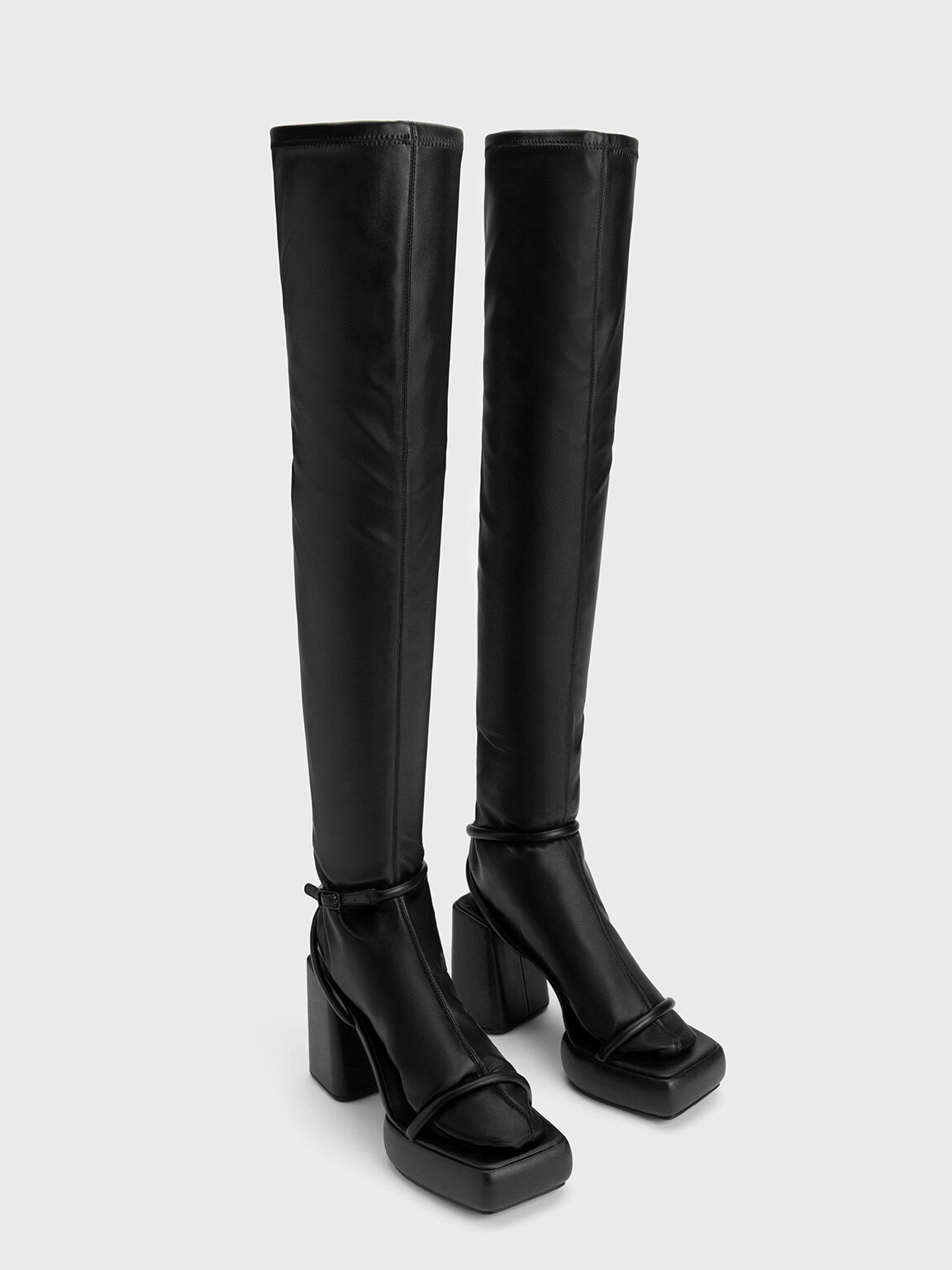 Lucile Thigh High Boots Black