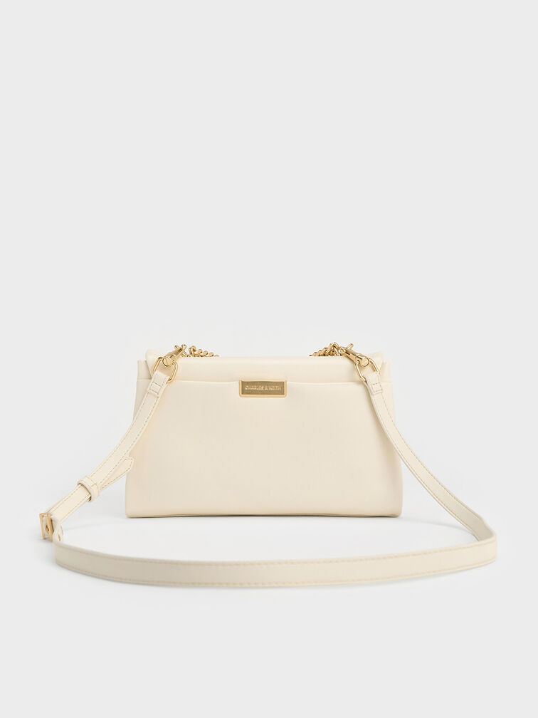 Kerry Chain-Handle Crossbody Bag, Cream, hi-res