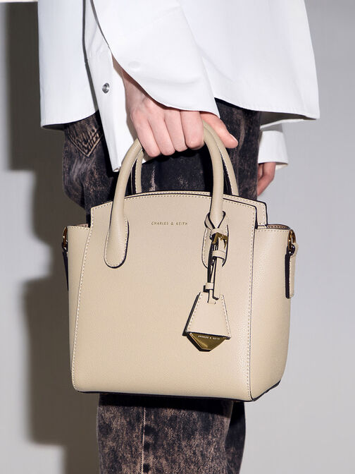 Trapeze Tote Bag, Ivory, hi-res