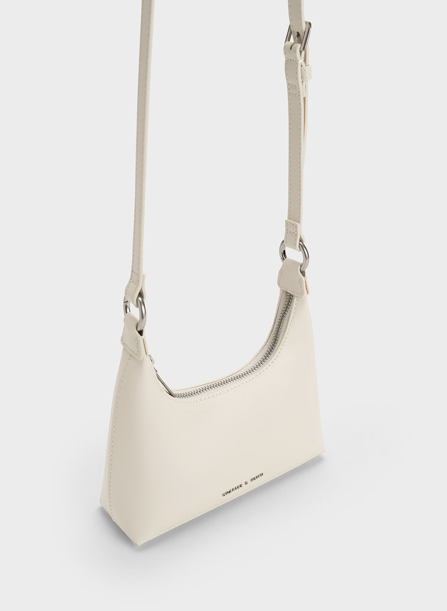 Koi Chain Handle Shoulder Bag, Cream, hi-res