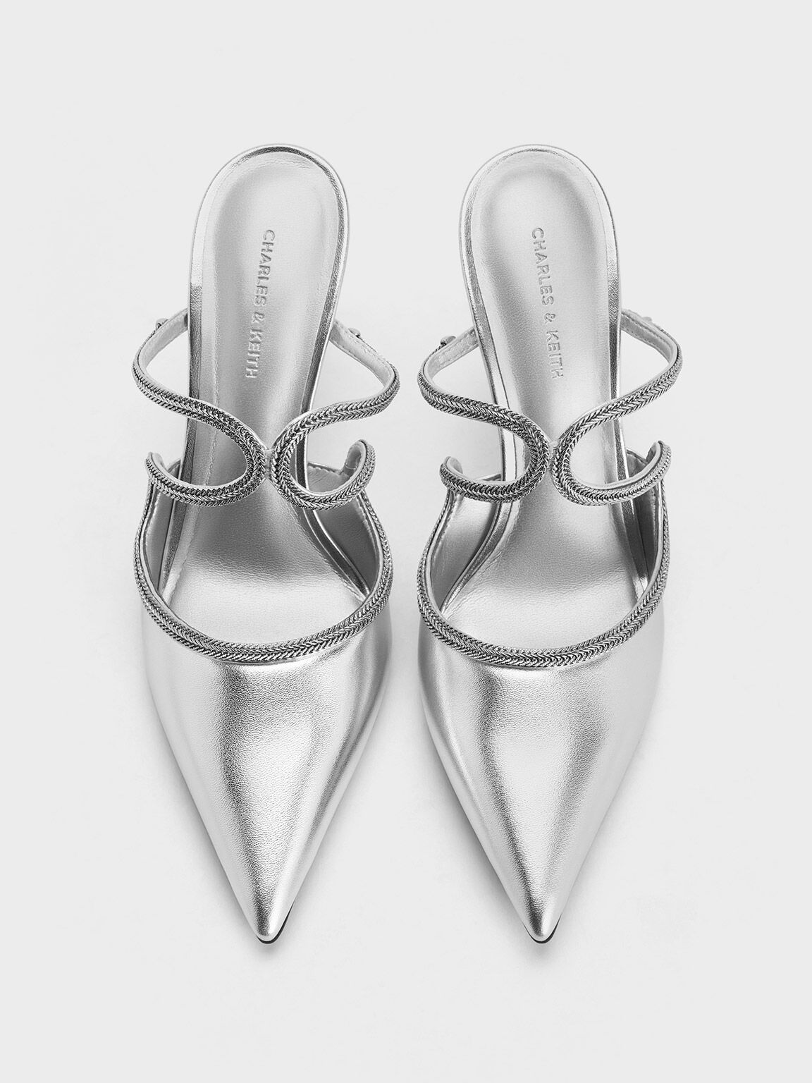 Silver heels near best sale me