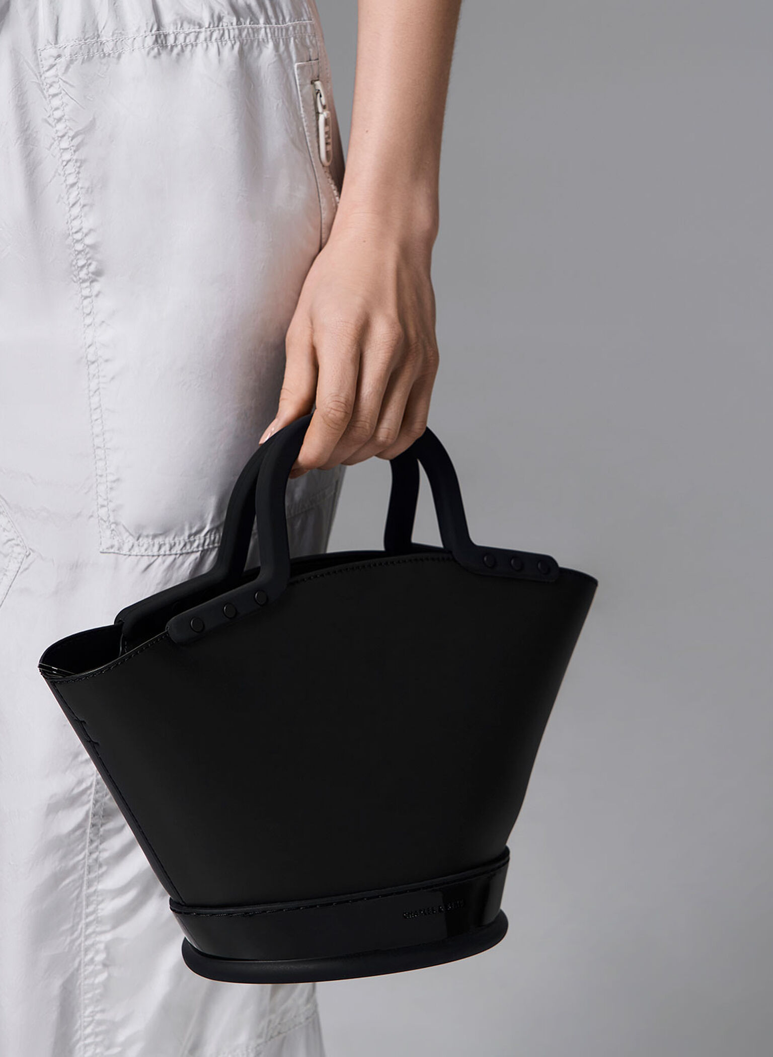 Fan Double Handle Tote Bag, Black, hi-res