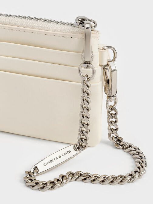Rachel Front-Pocket Zip-Around Wallet, Cream, hi-res