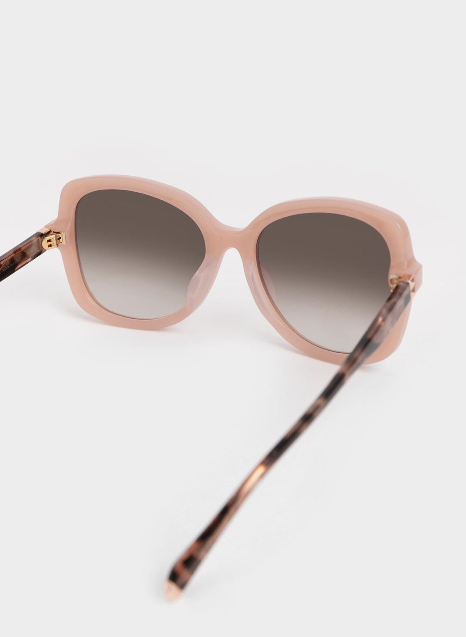 Recycled Acetate Butterfly Sunglasses, Pink, hi-res