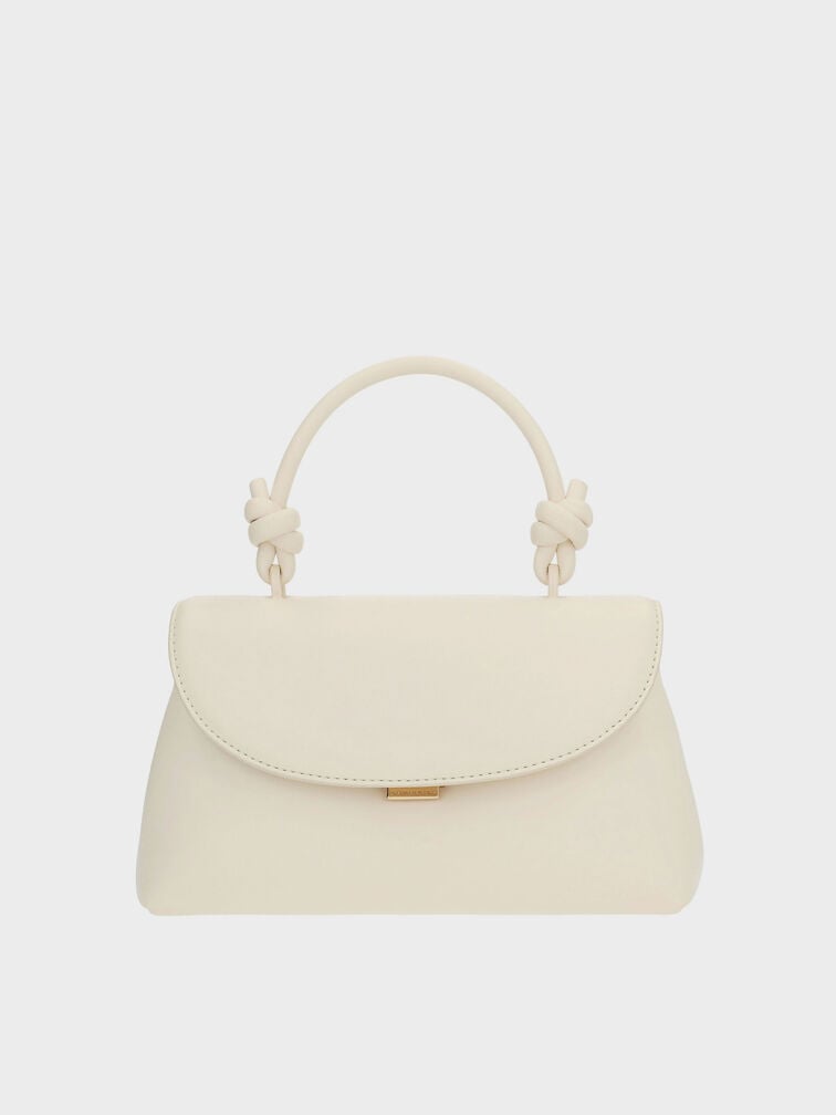 Sammie Knotted-Handle Two-Way Backpack, Cream, hi-res