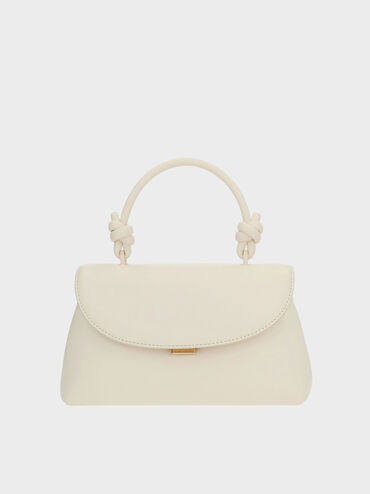 Sammie Knotted-Handle Two-Way Backpack, Cream, hi-res