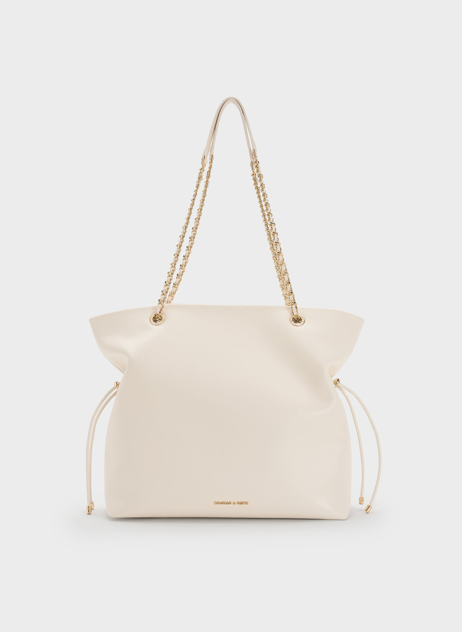 Arya Braided-Strap Double-Handle Tote Bag, Cream, hi-res